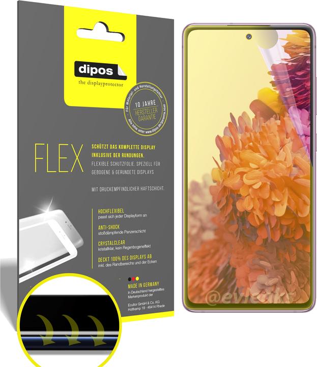 Dipos Displayschutzfolie Full-Cover 3D (2 Stück, Samsung Galaxy S20 FE 5G)