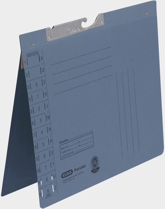 Produktbild Elba Pendelhefter, DIN A4, Manilakarton, 320 g-qm, blau (A4, 50 x)