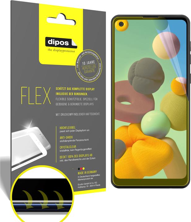 Produktbild Dipos Displayschutzfolie Full-Cover 3D (2 Stück, Samsung Galaxy A21)