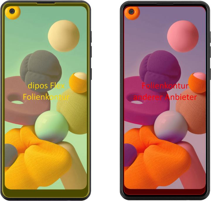 Produktbild Dipos Displayschutzfolie Full-Cover 3D (2 Stück, Samsung Galaxy A21)