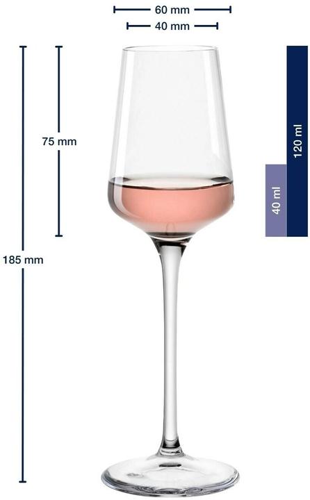 Actual product image Leonardo Trinkglas Puccini 120 ml, 6 Stück, Transparent, Glas (12 cl, 6 Glasses)