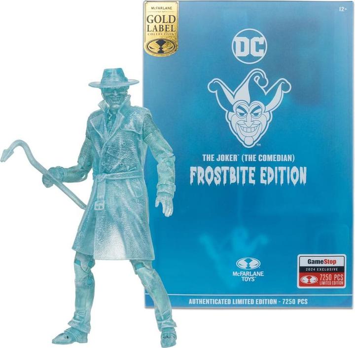 Produktbild McFarlane DC Multiverse Actionfigur The Joker (Batman: Three Jokers) (Frostbite) (Gold Label) 18 cm