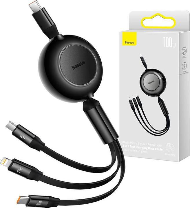 Image du produit Baseus 3 in 1 Multicharger USB-Cable (1.10 m, USB 3.2 Gen 1)