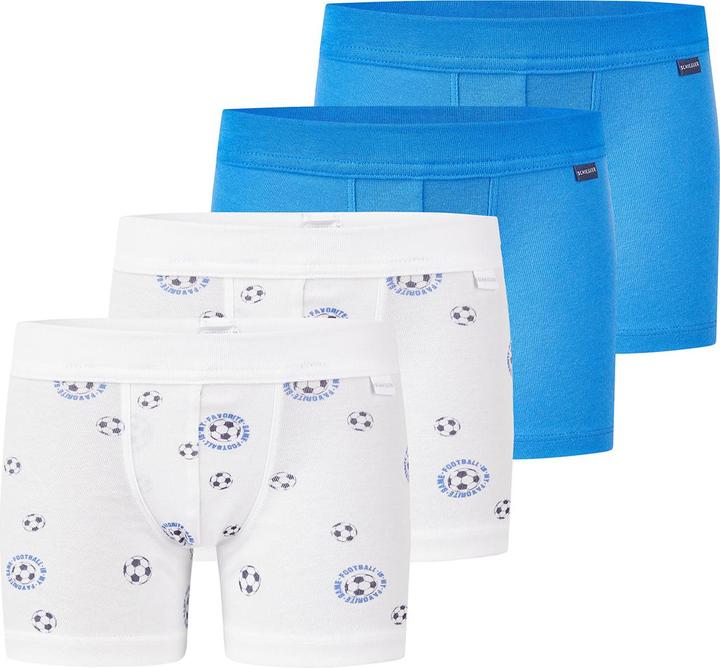 Actual product image Schiesser 4 Pack Kids Boys Fine Rib Organic Cotton Pants (140, pack of 4)