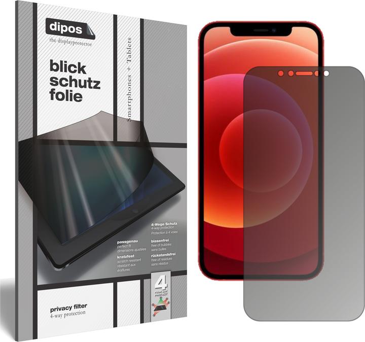 Produktbild Dipos Blickschutzfolie 4-Way Privacy (1 Stück, Apple iPhone 12 Pro Max)