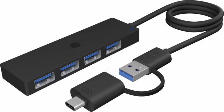 Actual product image Icy Box IB-HUB1424-C3 (USB-C, USB-A, 4 Ports)