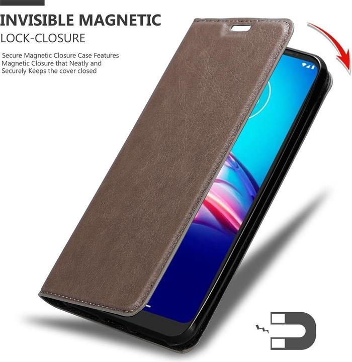 Productafbeelding Cadorabo Boek Onzichtbare Magneethoes (Motorola Moto E6s)