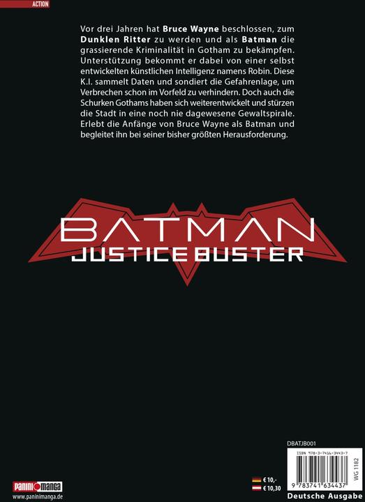 Produktbild Batman Justice Buster (Manga) 01 (Deutsch, Tomohiro Shimoguchi, Eiichi Shimizu, Martin Gericke, 2023)