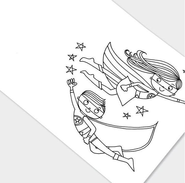 Image du produit Rachel Ellen Livre de coloriage Superman 20.5 x 20.5 cm