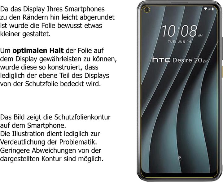 Produktbild Dipos Displayschutzfolie Crystalclear (1 Stück, HTC Desire 20 Pro)
