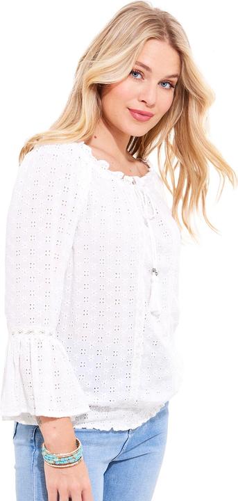 Actual product image Joe Browns Broderie Tassel Lace Top (46)