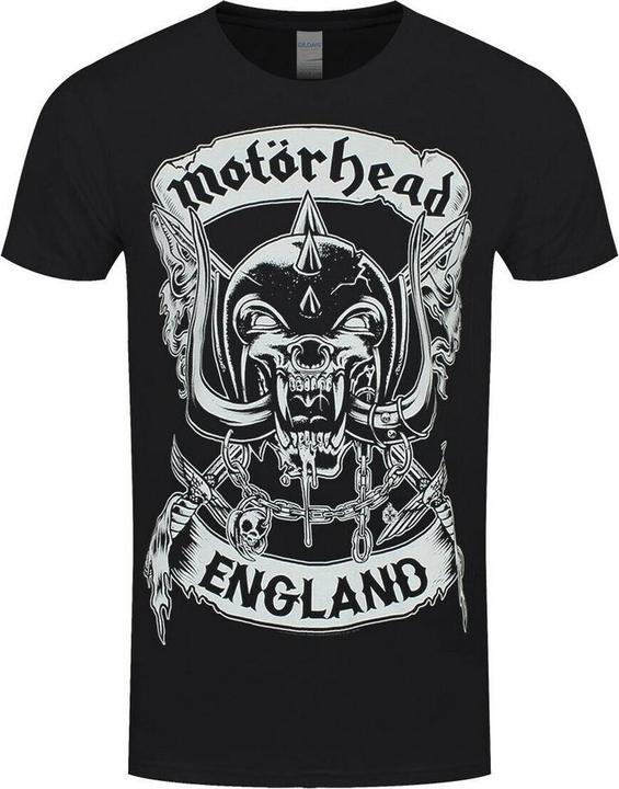 Actual product image Motorhead Unisex Adult England Crest T-Shirt (S)