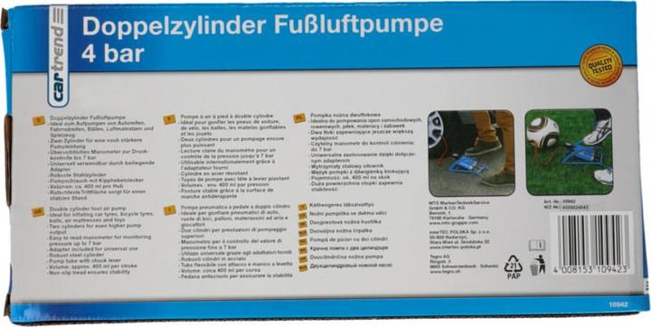 Energy Label Cartrend Foot pump