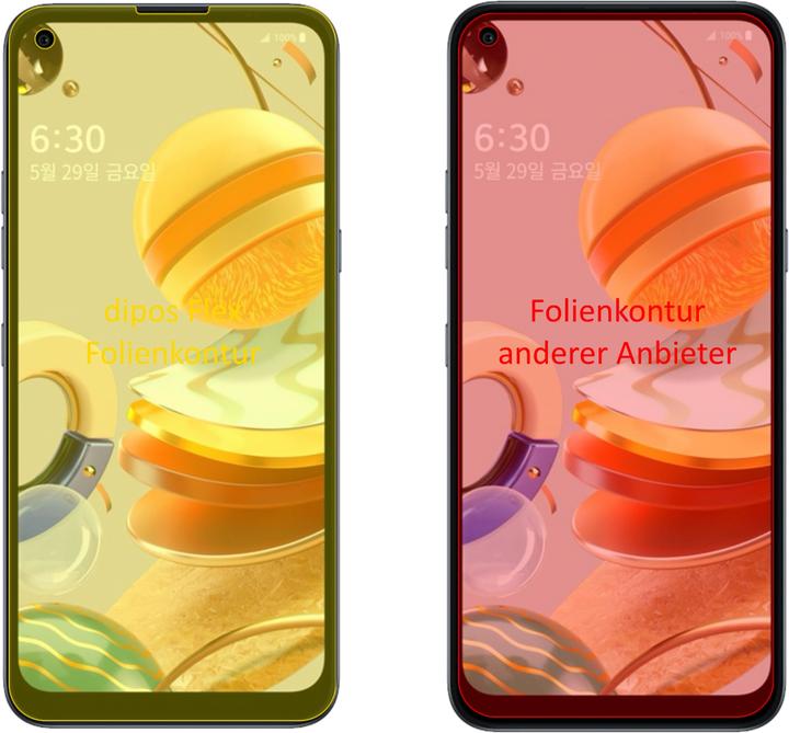 Actual product image Dipos Screen Protector Full-Cover 3D (2 Piece, Greetings q61)