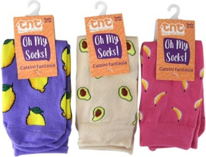 Garden Lights TnT FRUIT SOCKS disp 18pcs Grösse 33-38 (33 - 38)