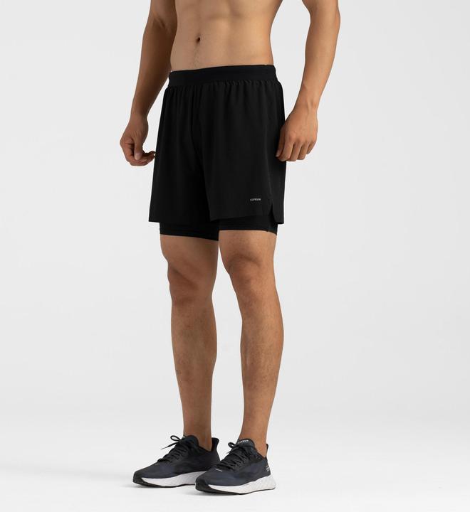 Image du produit Kiprun Laufshorts Herren Tights 2-in-1 - schwarz (L)