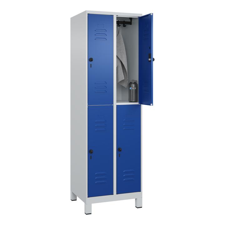 Image du produit C+P Vestiaire double Classic Plus, largeur de compartiment 30 cm, avec pieds