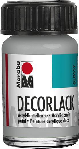 Immagine prodotto Marabu Vernice acrilica "Decorlack", argento metallizzato, 15 ml, in barattolo (Argento metallizzato, 15 ml)
