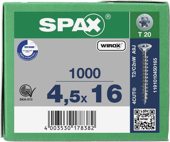 Produktbild Spax Spanplattenschrauben (1000 Schrauben pro Stück)