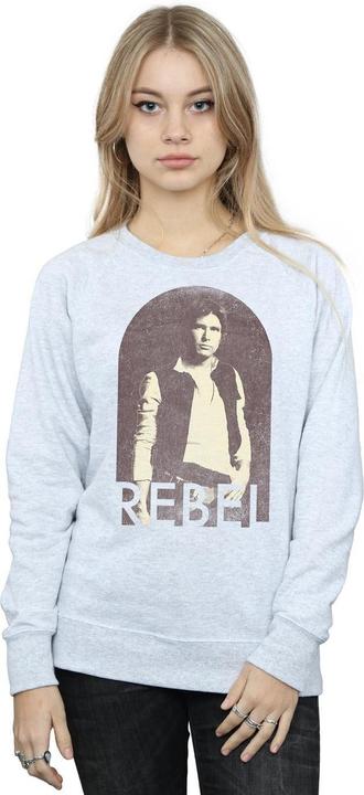 Actual product image Star Wars Womens/Ladies Han Solo Rebel Sweatshirt (M)
