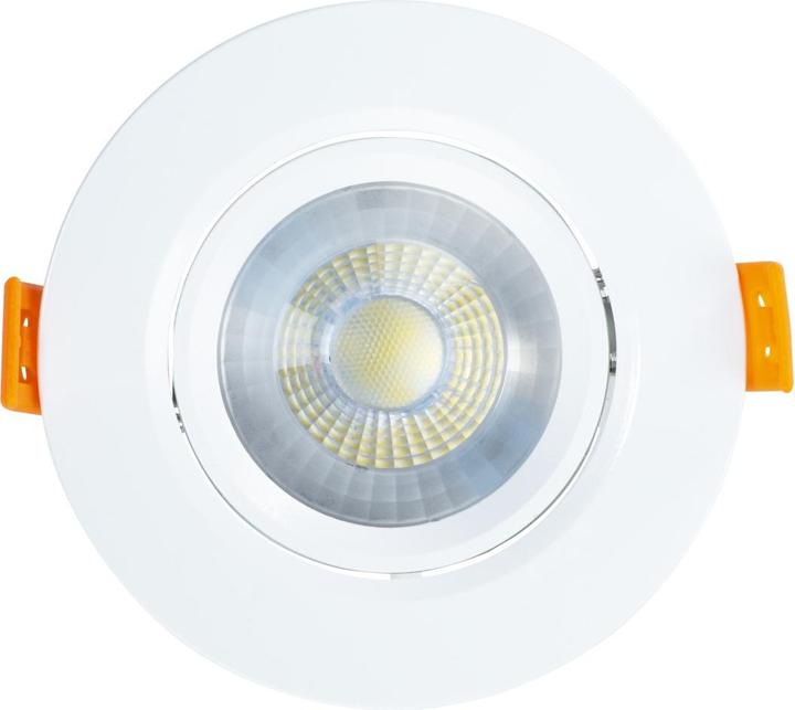 Image du produit Xavax Spot LED encastrable, set de 3, 7W, 450lm, couleur de lumière : blanc chaud, douille : blanc (470 lm)