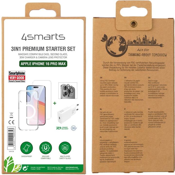 Image du produit 4smarts Kit de démarrage 3 en 1 (Apple iPhone 16 Pro Max)