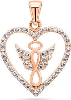 Actual product image Brilio Silver - Playful bronze pendant with zircons PT20R