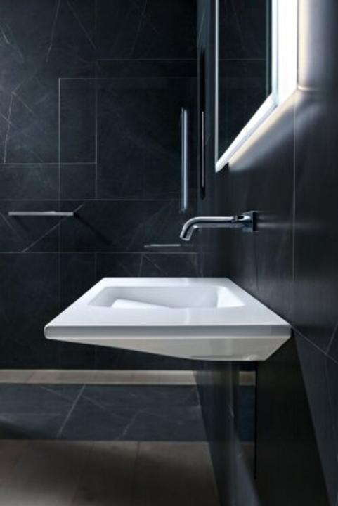 Produktbild Geberit One Waschtisch schwebendes Design, ohne Hahnloch, mit Überlauf, 1200x400mm, 500392 (400 mm, 1200 mm)