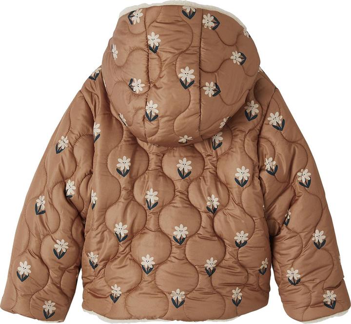 Produktbild Vertbaudet Wendbare Mädchen Kapuzen-Steppjacke mit Teddyfleece, Wattierung Recycling-Polyester (140)