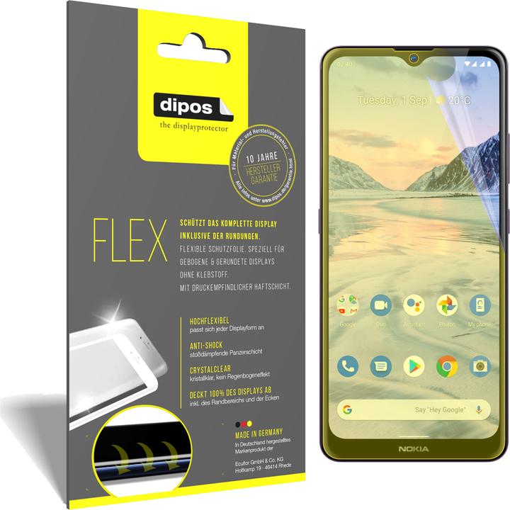 Immagine prodotto Dipos Pellicola Protettiva Full-Cover 3D (2 Pezzo/i, Nokia 2.4)