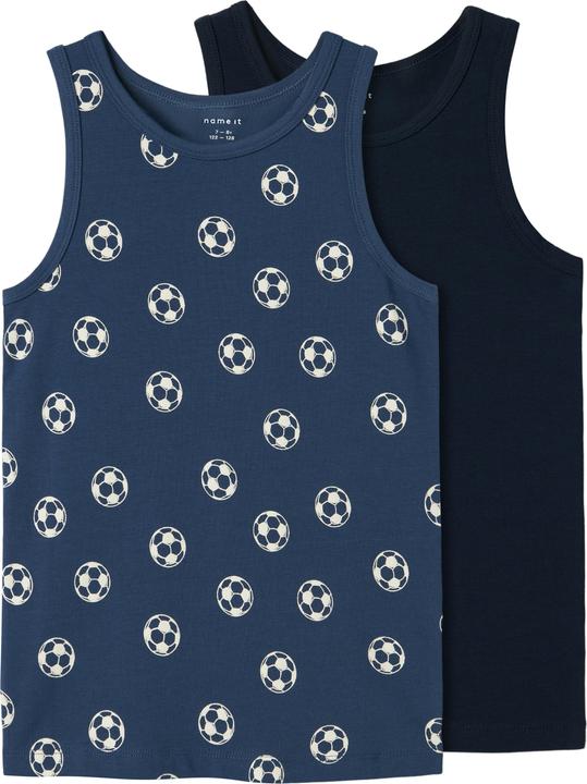 Actual product image Name it Nkmtank Top 2p Dark Denim Football Noos (134)
