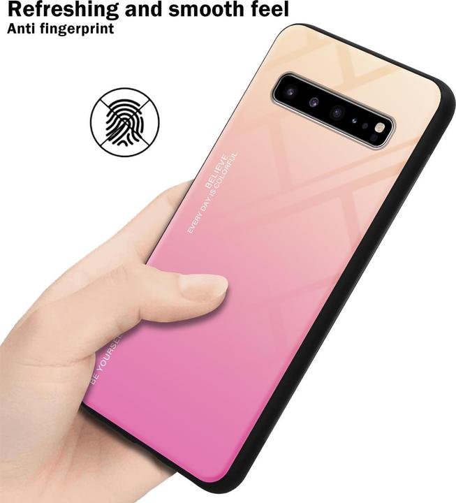Productafbeelding Cadorabo TPU 2 kleuren glasdekking (Samsung Galaxy S10 5G)