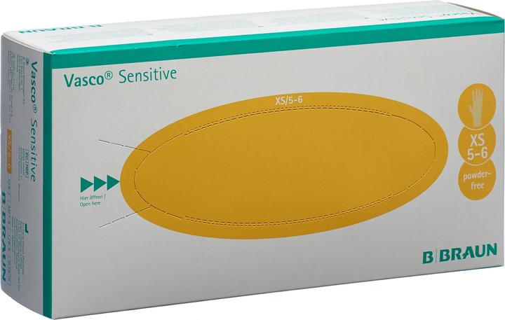 Actual product image B.Braun Sensitive latex gloves XS (100 pcs) (XS)