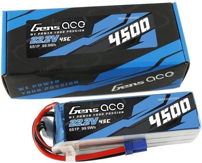 Produktbild Gens Ace Battery 4500mAh 22.2V 45C 6S1P (22.20 V, 4500 mAh)