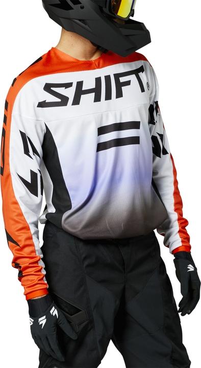 Produktbild Shift Jersey White Lbl Fade Blk/Wht/O (L)