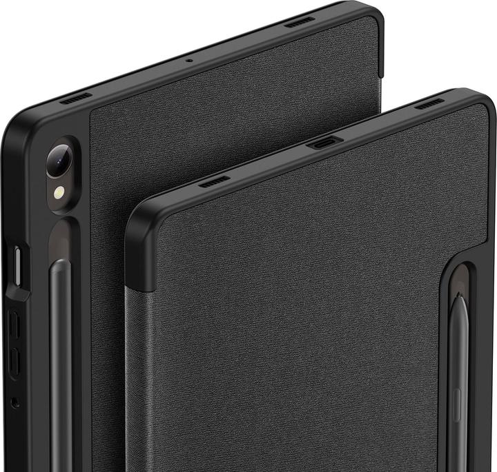 Productafbeelding Dux Ducis Domo Samsung Galaxy Tab S9 FE hoesje met standaard - Zwart (Galaxy Tab S9 FE, Samsung Galaxy Tab S10 FE)