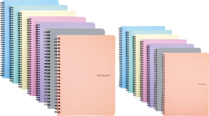 Image du produit Pastelini Livre à reliure intégrale (A5, À rayures, Couverture rigide)
