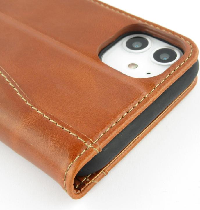 Actual product image Fierre Shann Fourre Flip cuir véritable (Apple iPhone 13 Pro Max)