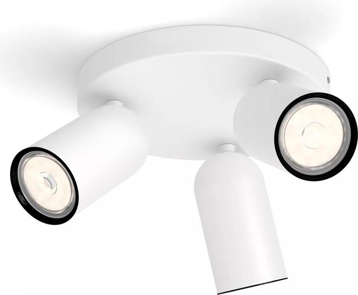 Actual product image Philips Pongee opbouwspot - 3-lichts - wit (GU10)