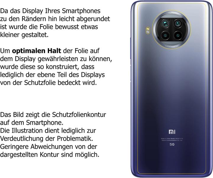 Produktbild Dipos Displayschutzfolie Crystalclear (2 Stück, Xiaomi Mi 10T Lite)