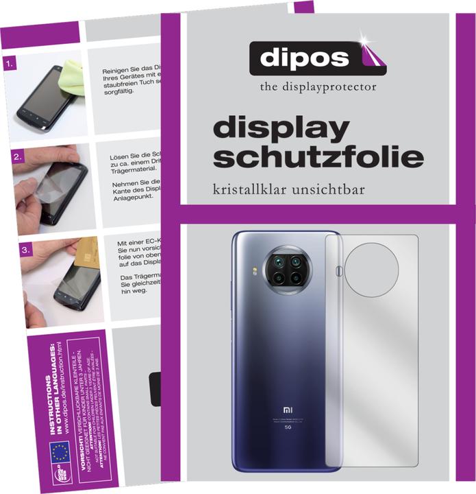 Produktbild Dipos Displayschutzfolie Crystalclear (2 Stück, Xiaomi Mi 10T Lite)