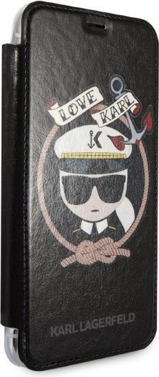 Image du produit Karl Lagerfeld KLFLBKPXKSB iPhone X/Xs czarny/black bookcase Signature Glitter (Apple iPhone XS, Apple iPhone X)