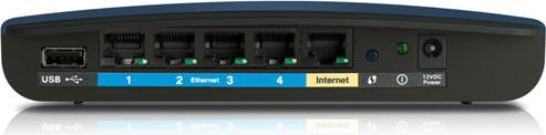 Produktbild Linksys E3200, DualBand Wireless Router, mit 300Mbit/s