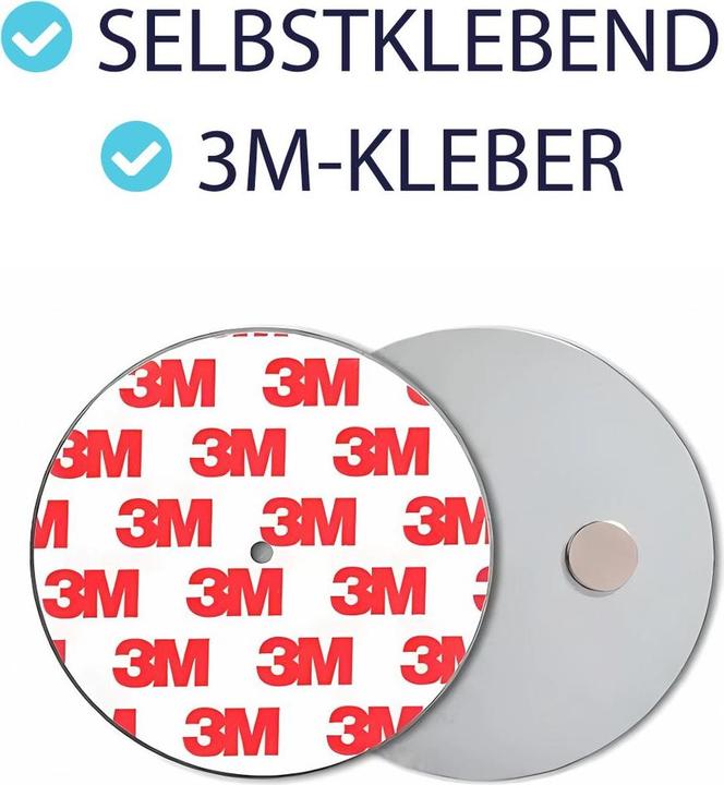 Produktbild König Design Rauchmelder Magnethalter Ø40 - Ø70 mm Feuermelder Befestigung Halterung Klebepad