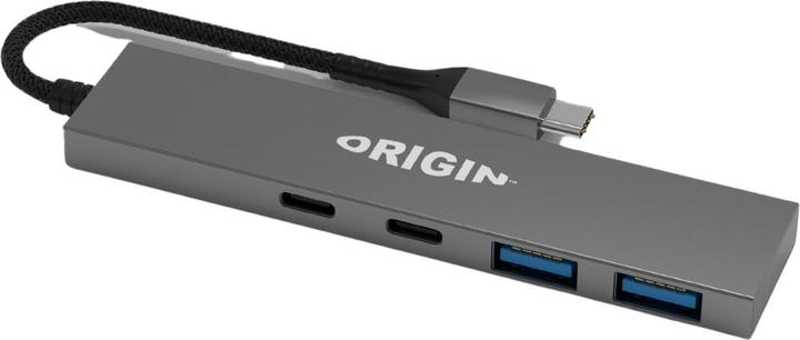 Produktbild Origin Storage Origin 4 Ports - 2 USB3.2 & 2 Type C Gen1 Hub (USB-A, USB-C, 4 Ports)