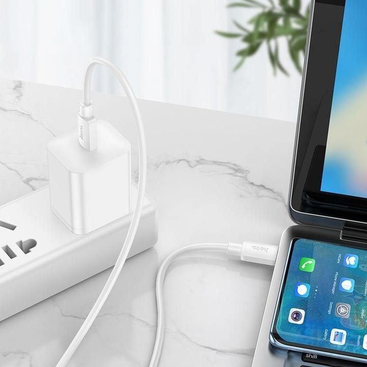 Immagine prodotto Hoco USB-C a USB-C X96, 60W, 3A, 1m, bianco (1 m, USB 3.2 Gen 1)