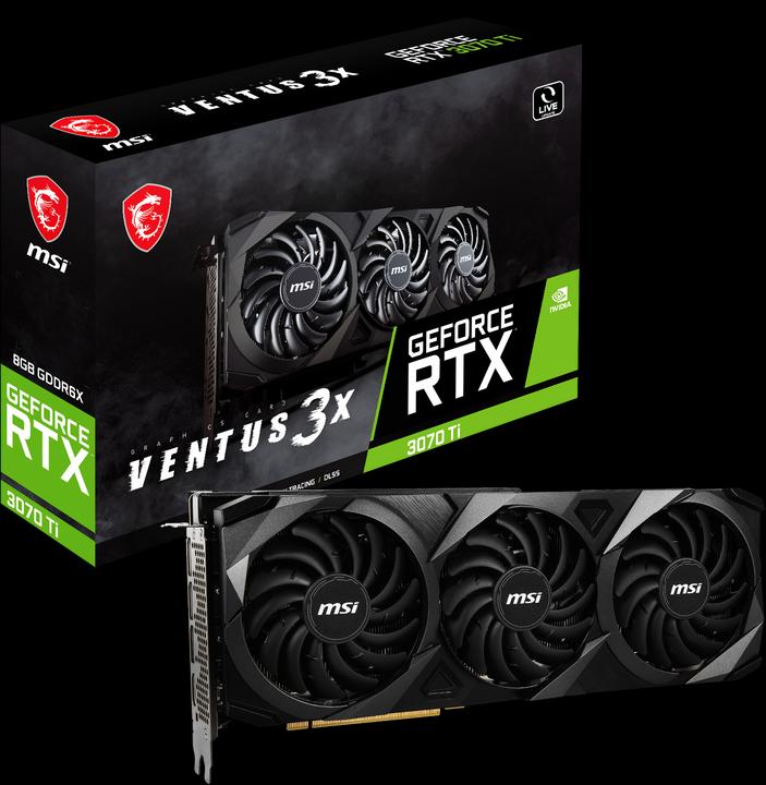 Actual product image MSI GeForce RTX 3070 Ti Ventus 3X 8G (8 GB)