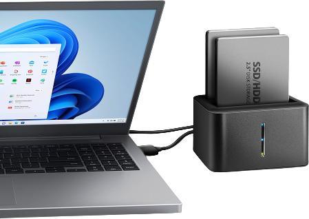 Immagine prodotto Axagon ADSA-D25 unità di archiviazione docking station USB 3.2 Gen 1 (3.1 Gen 1) Tipo micro-B Nero (2.5")