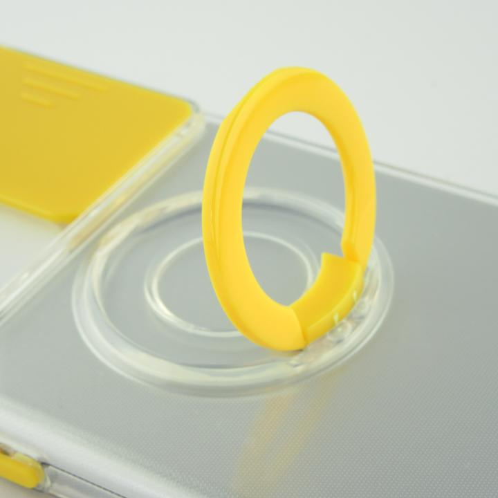 Immagine prodotto PhoneLook Coque Caméra clapet avec anneau jaune (Samsung Galaxy S22 Ultra)