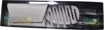 Image du produit Magic Hair Brush Blanc avec clips de coupe
